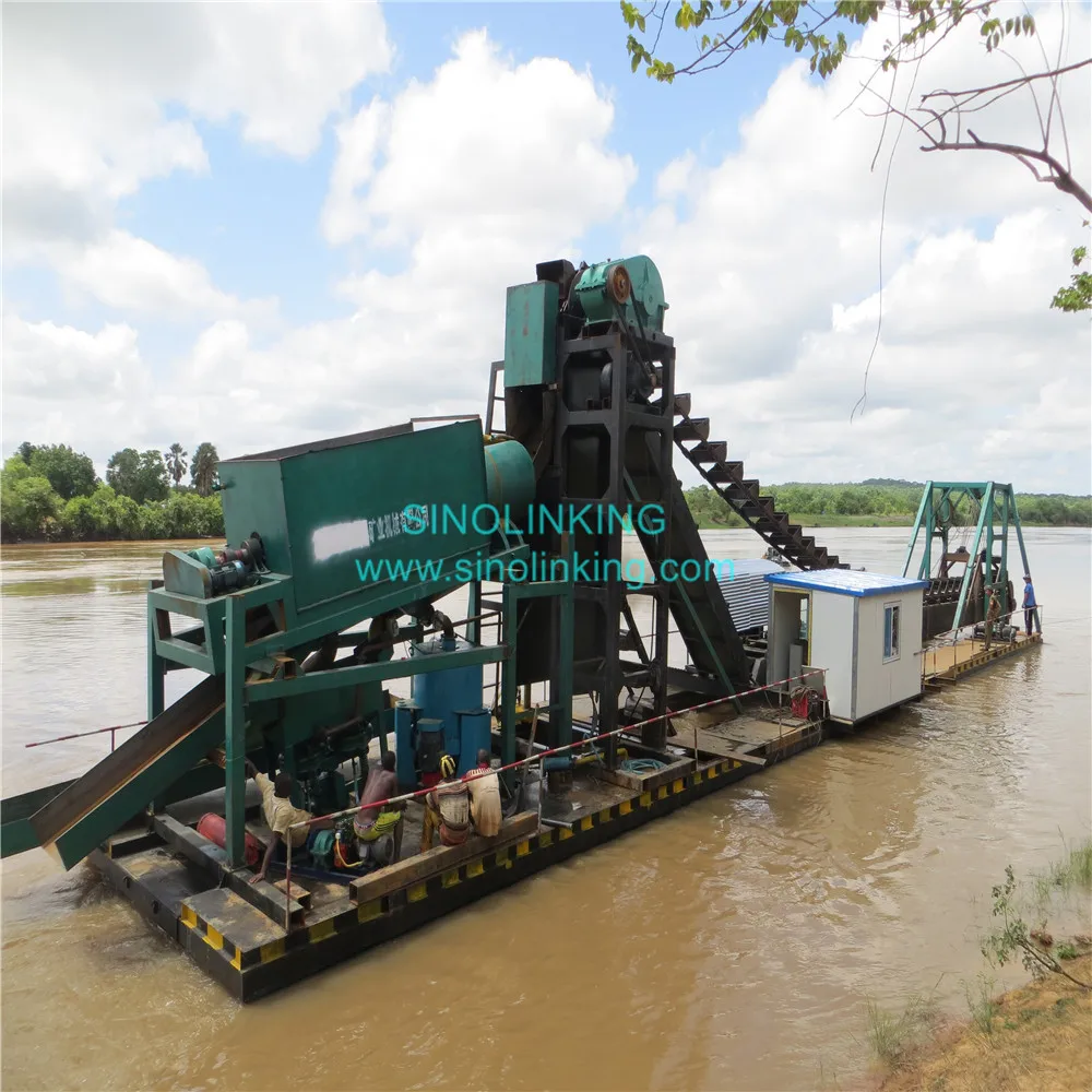 Bucket Line Gold Dredger For Sale Chain Bucket Gold Mining Dredger