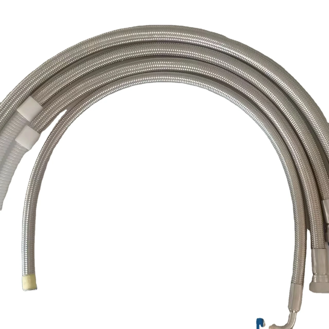 Antistatic PTFE Corrugated Oil Cooler Hose Assembly Pipe Tube Stainless Steel braided outside PTFE tube