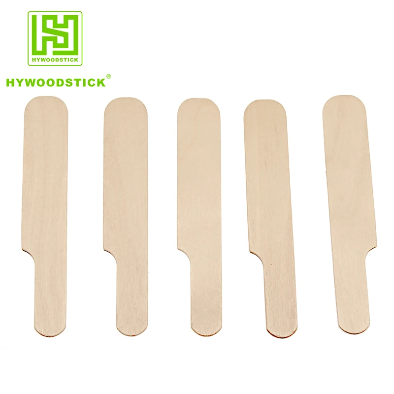 Manufacture 100% Biodegradable Private Label Bamboo Tongue Depressor Wooden Large Wax Match Stick With Logo