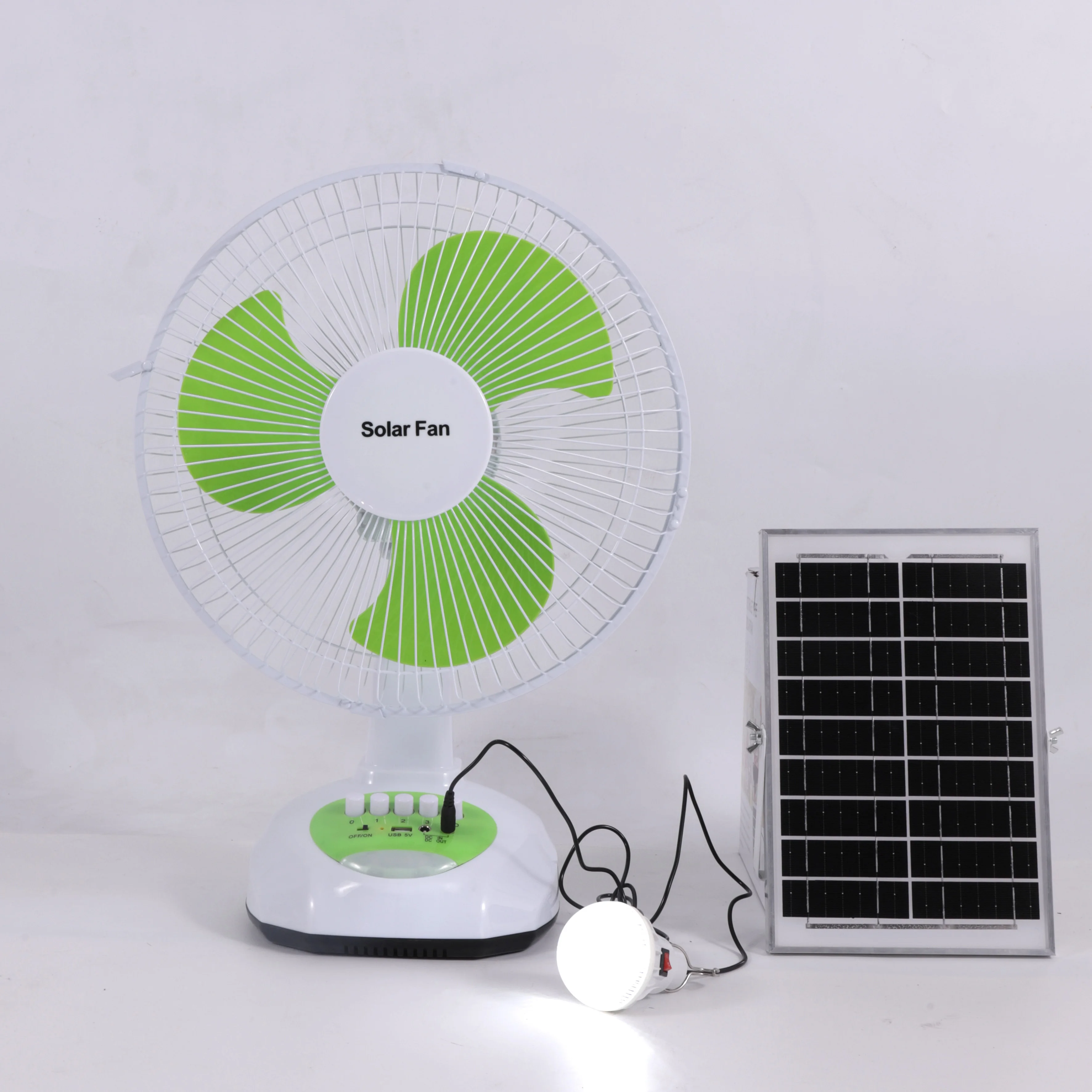 Mini Solar Fan Lithium Battery Power 15W Solar Dc Fan Air Cooling Solar Panel Solar Camping Table Desk Fan