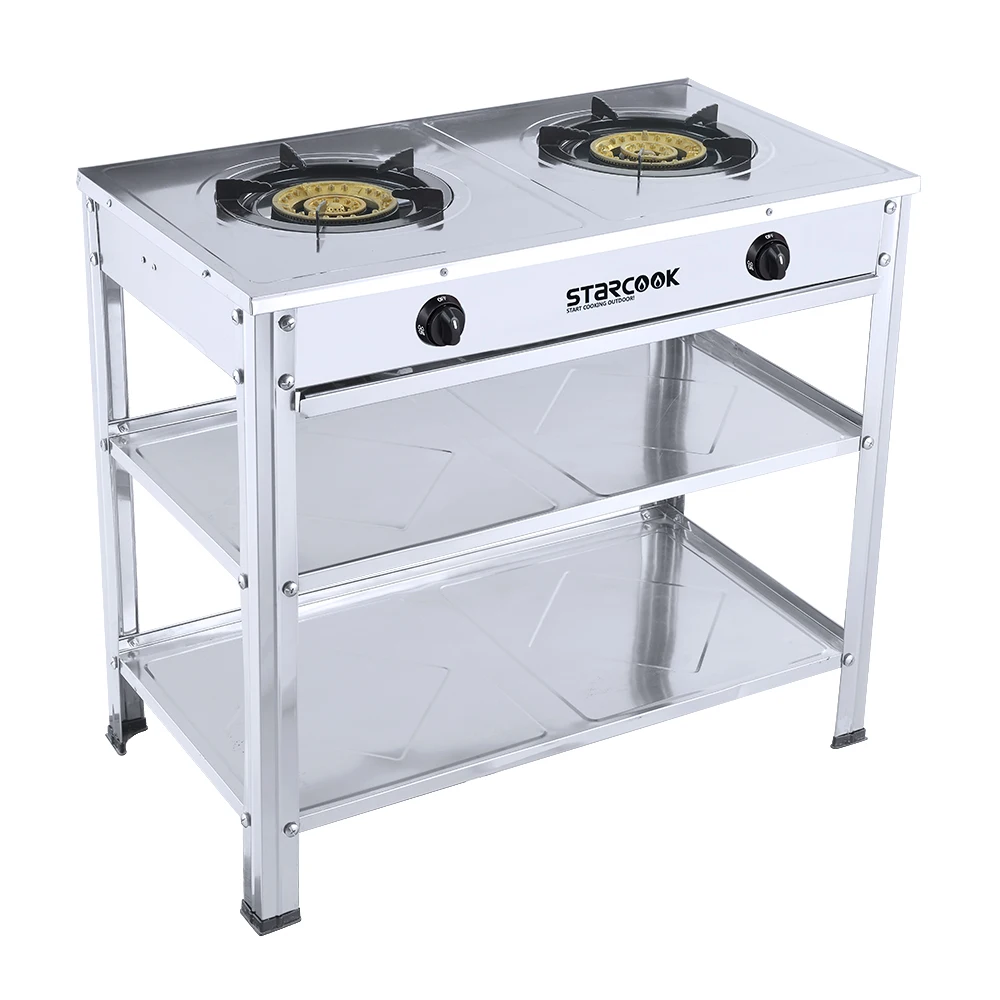 Stand Gas Stove Kitchen Cast Iron Burner Stainless Steel Gas Stove