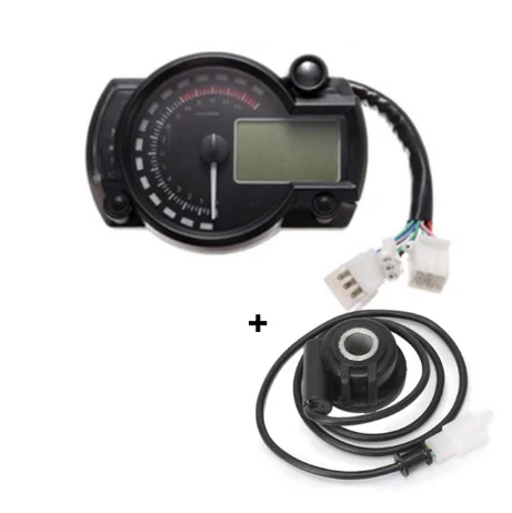 Universal Motorcycle Meter Motorcycle Speedometer 7 Colors Moto Dashboard MAX 299KM/H LCD Digital Odometer