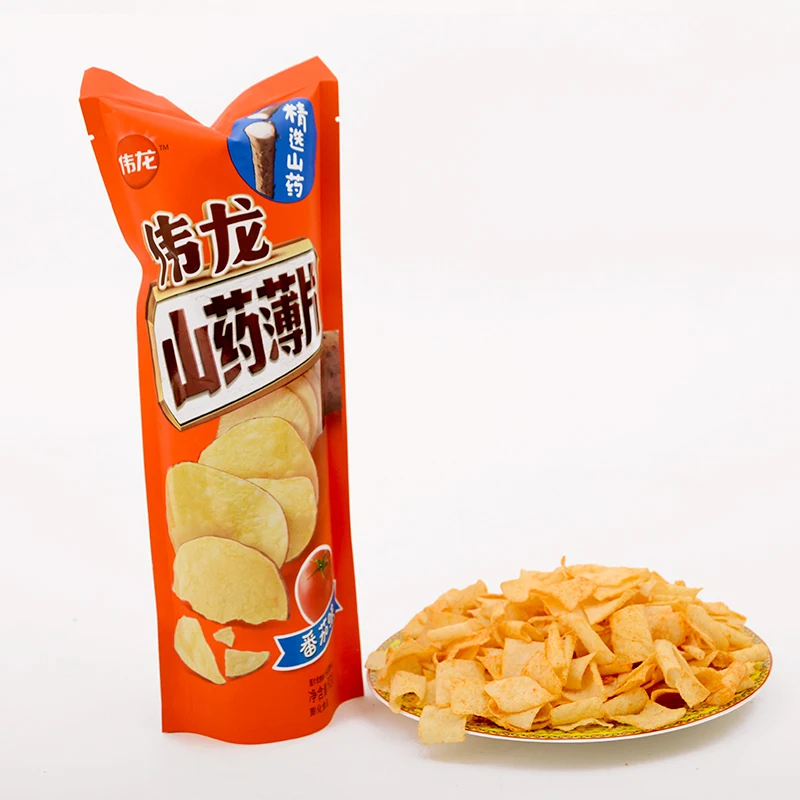 Private Label Healthy Snacks Low-Fat  Tomato Flavor Potato  Crisp Yam Chips