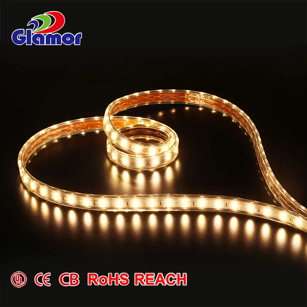 Glamor High quality Flexible IP65 Epistar SMD 2835 Double Lined LED car light strip light