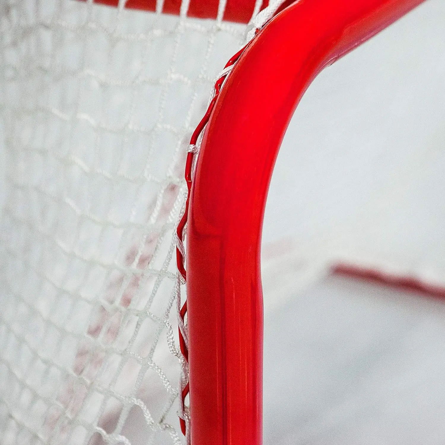 Knotless White frame outdoor sports ice hockey goal lacrosse net nets for hockey Ice hockey net