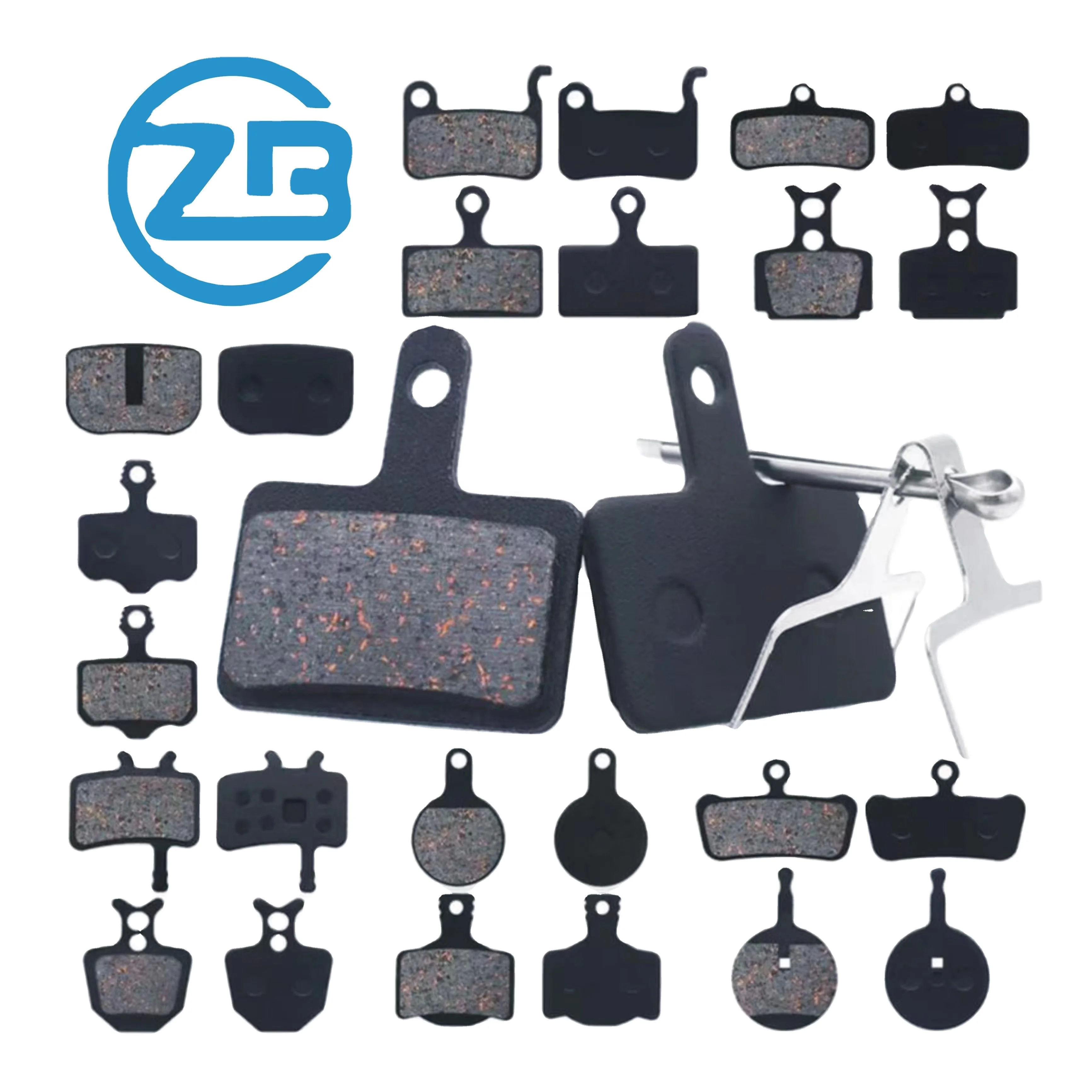 Disc Brake Pads Copper Full-metallic Bicycle Cooling Brake Rotors Disk Brake Pads for S R A M AVID BB5 MTB Electric Scooter