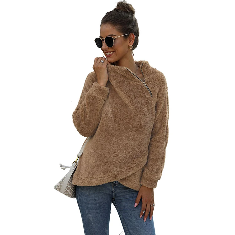 2019 зимние женские теплые молнии с двойным лицом Флисовые Куртки Топы Верхняя одежда Пальто утепленная куртка пальто