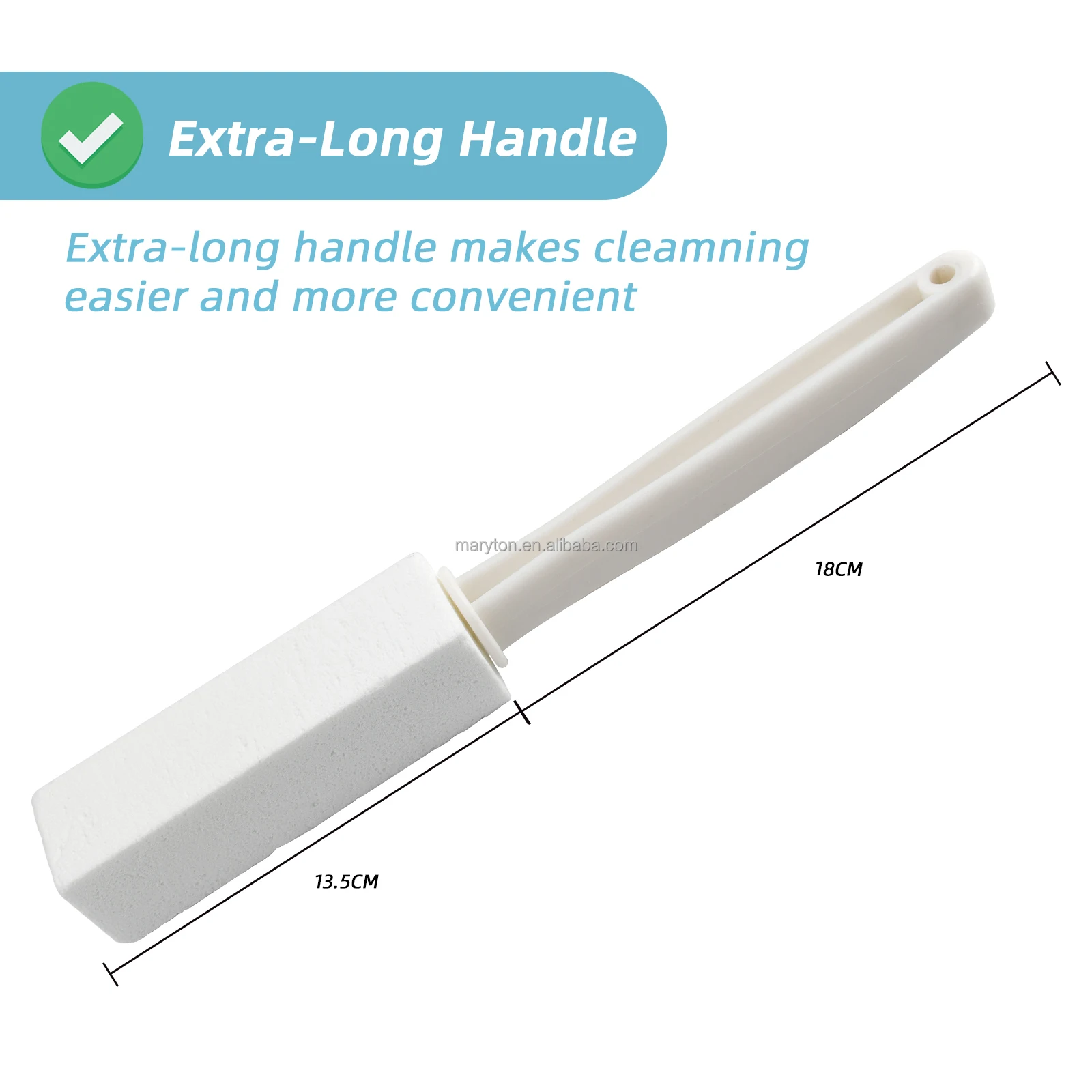 Environmentally Friendly Durable Practical Toilet Tile Toilet Cleaner Cleaning Tool Pumice Toilet Brush