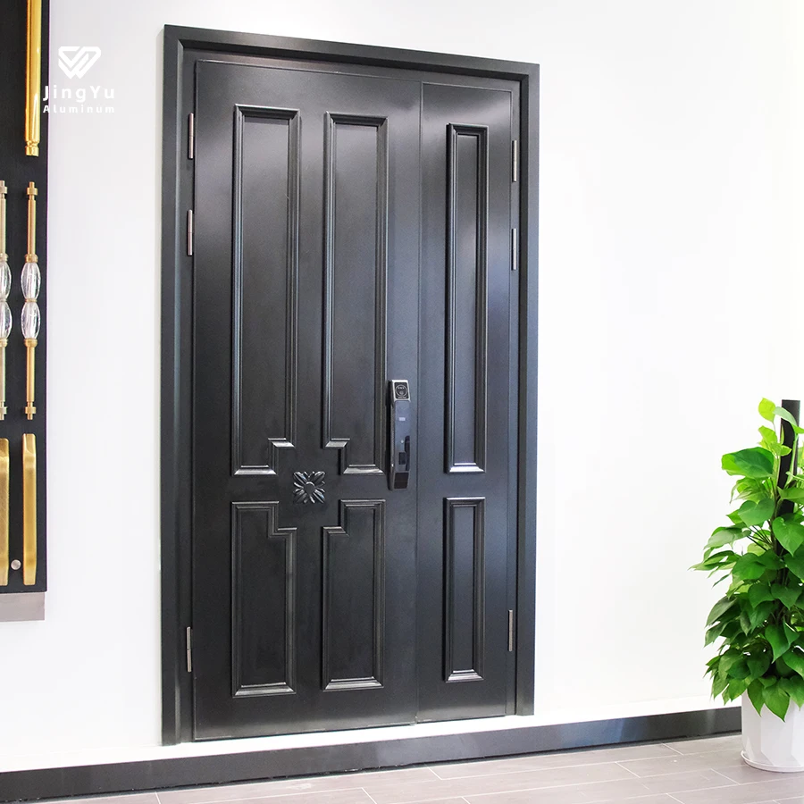 Aluminum grill gate mat welcome sign with arched for houses designs modern front used commercial glass luxury entry doors