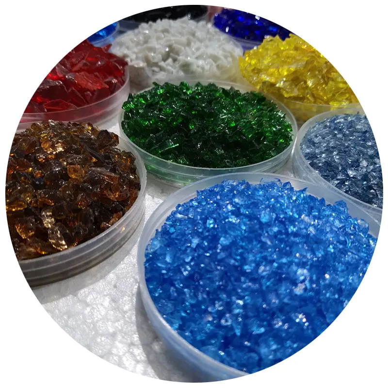 Factory Sale Various Irregular Colored Glass Sand Price Cheap Glass Chips
