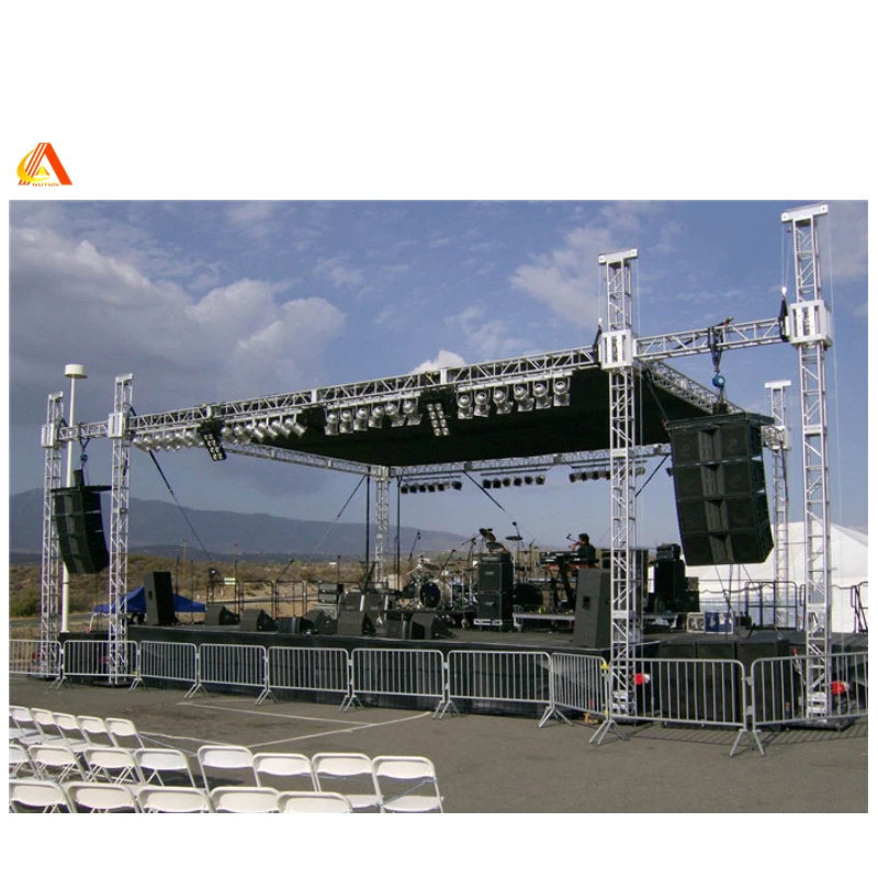 Factory price aluminum portable insertion stage heavy duty stage platform concert events truss stage system