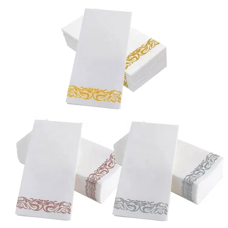 High Quality White Paper Napkins Dining Cutlery Virgin Wood Pulp Wholesale Custom Disposable Restaurant Hot Sale Wedding Decor