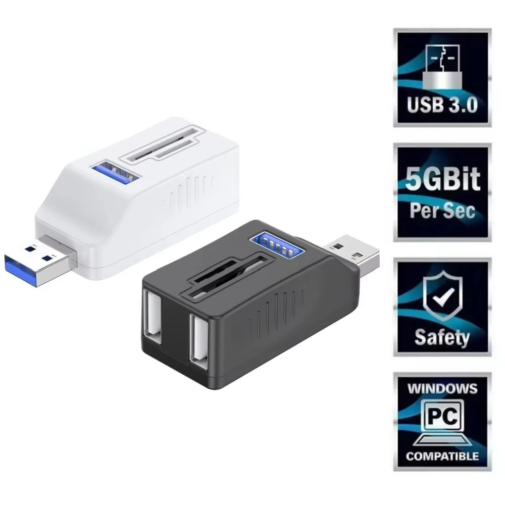 Высокоскоростной USB-концентратор 3 0 адаптер удлинитель мини-разветвитель порта для ПК ноутбука Macbook мобильного телефона U-диск