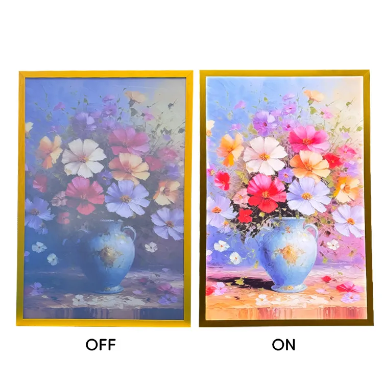 Ultra-thin Aluminum Snap Photo Frame Open Light Box with Tempered Glass LED for A1 A2 A3 A4 Restaurant Menu Board Advertising