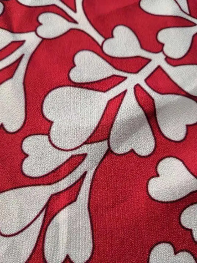 
silk viscose blend fabric viscose fabric printed silk viscose fabric 