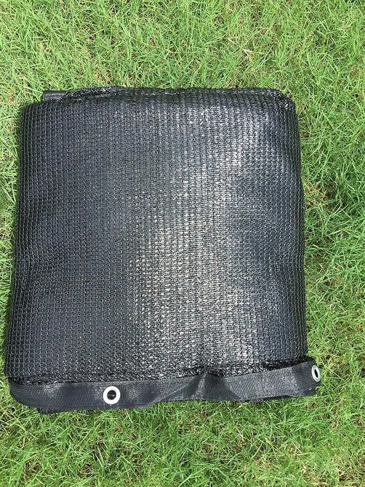 10 ft x 20 ft 70% Sunblock Sun Shade net Cloth With Grommets UV Black for Plant Cover Greenhouse Barn Kennel Pool Pergola
