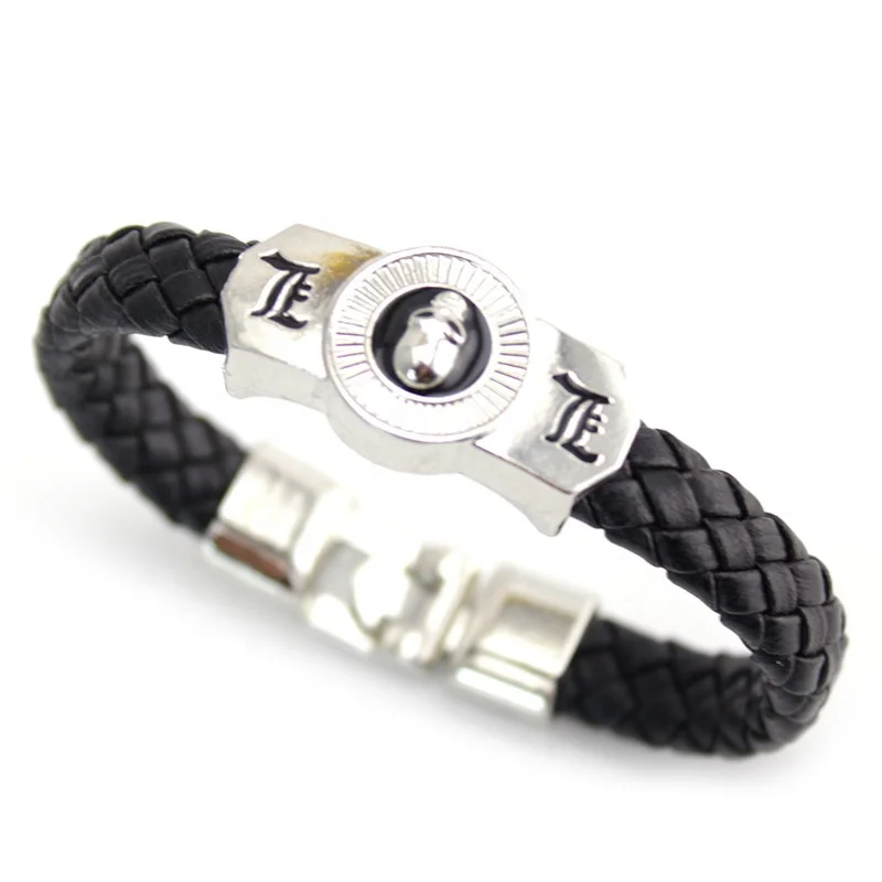 Factory Wholesale High Quality Men Weave Bracelets Jewelry Unisex Handmade Weave Leather Anime Bracelets