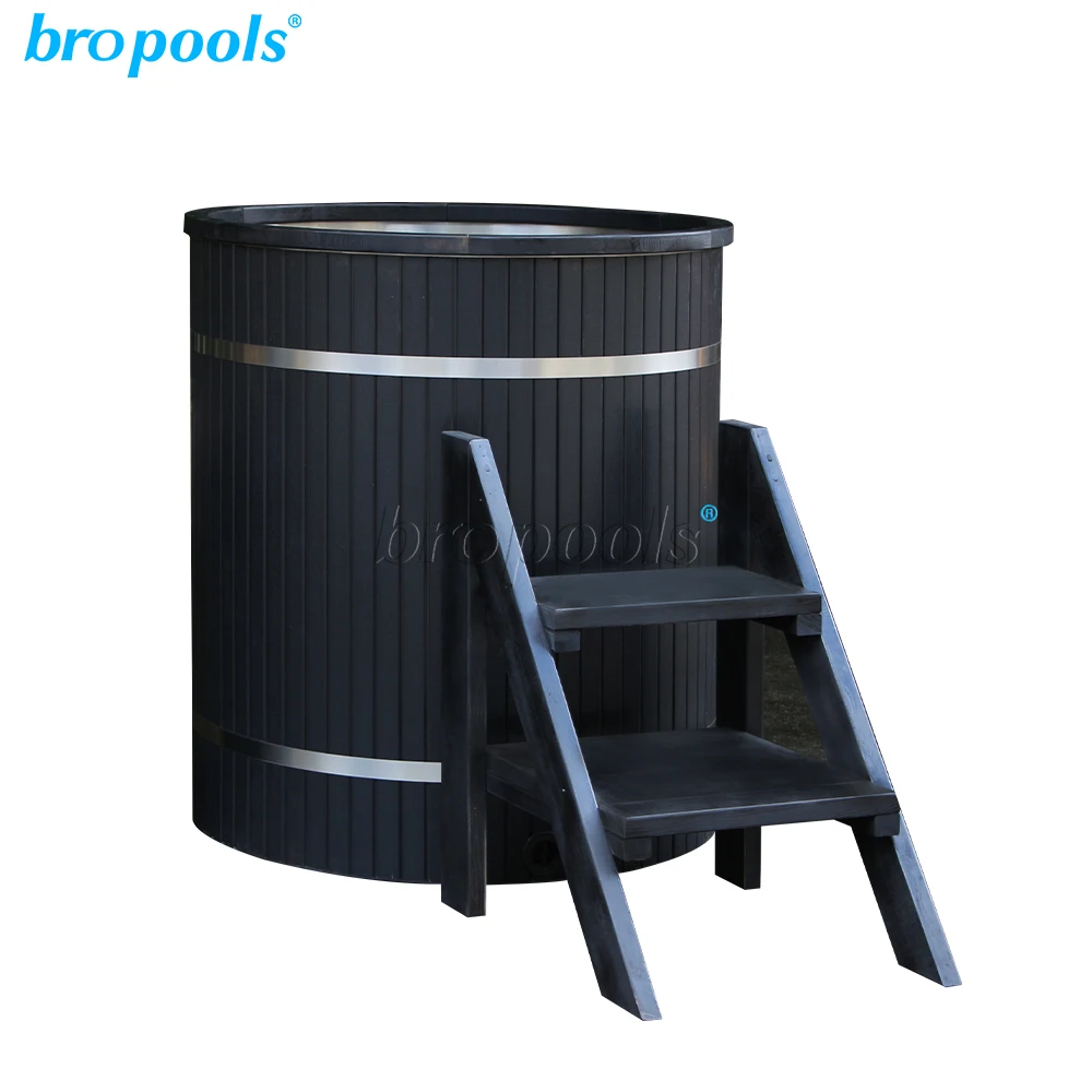 Bropool Factory Direct Smart Automatic App Controlled Cold Plunge Ice Bath Spa Tub Modern Design Outdoor Exterior Use Chiller