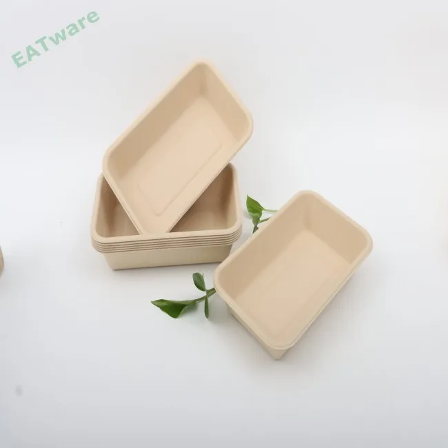 Factory Wholesale Customized Green tray 2 compartment food tray fruit tray