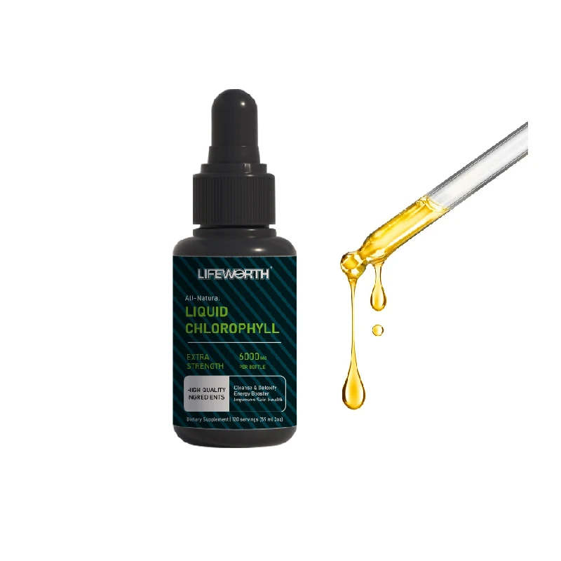 LIFEWORTH Wholesale Customize Drinking Supplements Organic Plant Liquid Chlorophyll Drops
