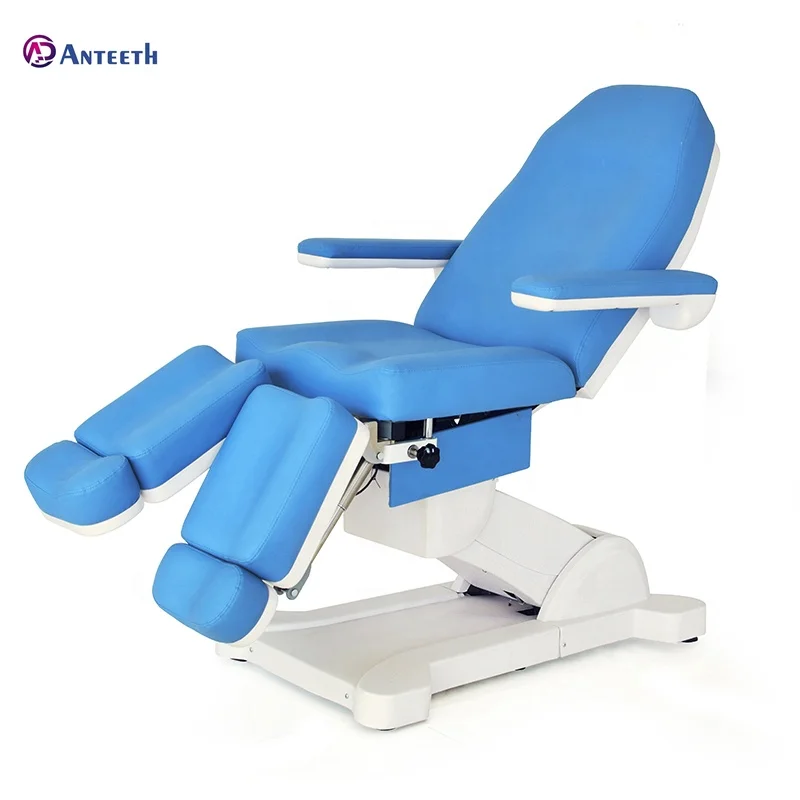 Aesthetic Clinic Furniture Luxury   Fiber Leather 4 Motor 4 Adjustment  Foot Spa Pedicure Chair Electric Beauty Bed SPA Chair