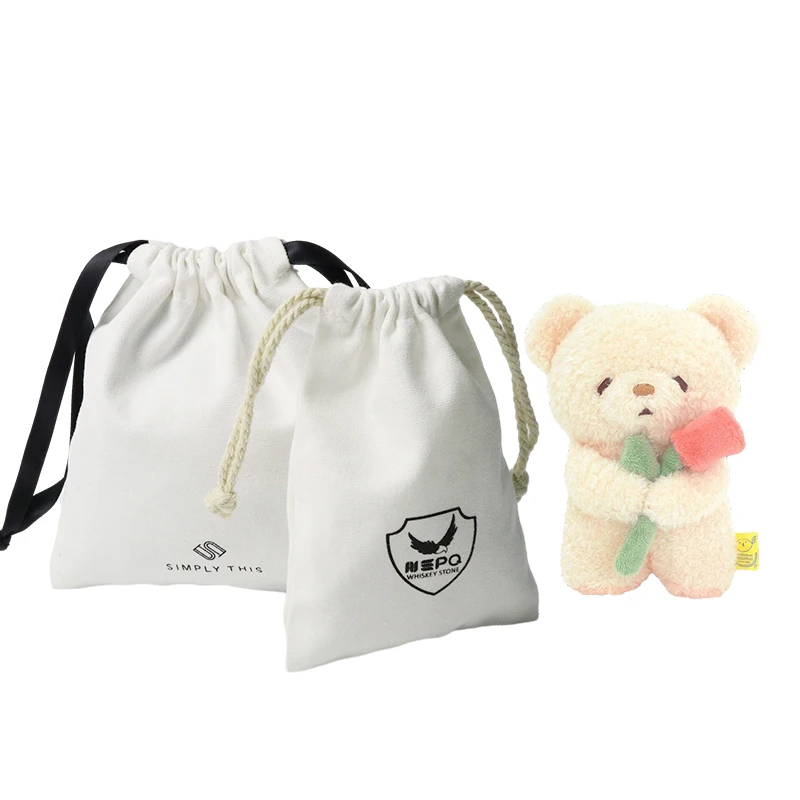 2023 New Design Cute Tote Bag Home Storage Cotton Drawstring Pouch Potli Bags For Gifts