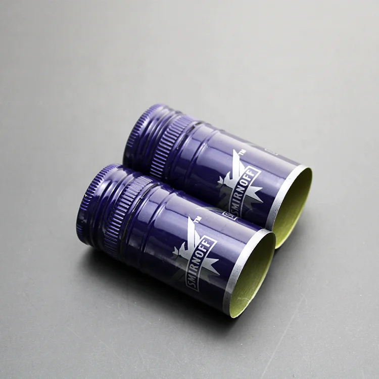 Hot Sale Custom Colour Closures Spirits Bottle Cap Vodka Bottle Lid Aluminum Ropp Screw Cap