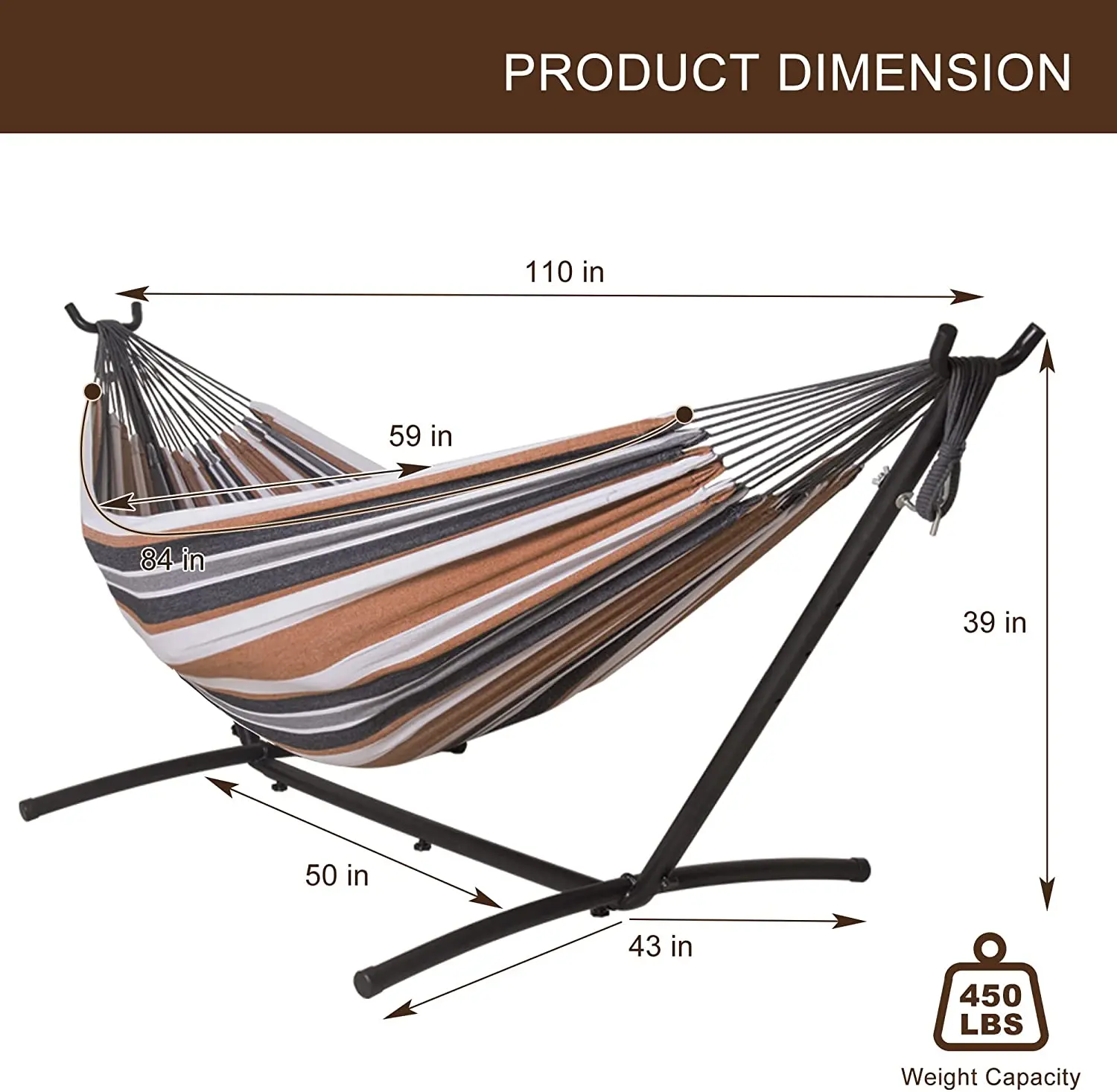 Danlong luxury double person travel outdoor patio brazil hammock hiqh quality hamaca colgante with stand