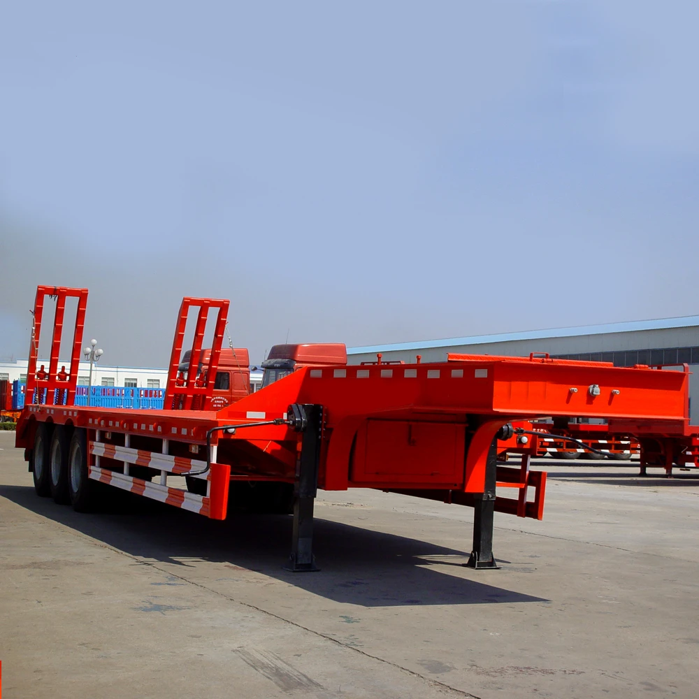 3 4 Axles 80Tons Dolly Tilt N Slide Lowbed Trailer