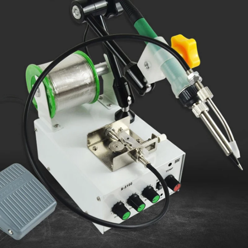 
High Quality Automatic Feeding Soldering Iron Station Tin Feeder Solder Feed Autofeed Soldering Gun 60W 