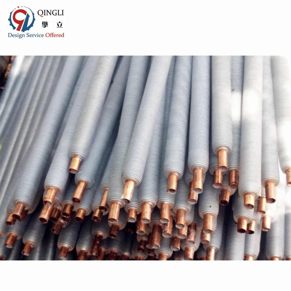 Gas Boiler Spiral Heat Exchanger Aluminum Fins Copper Tube China