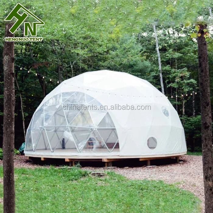 Prefab safari glampings luxury hotel glamping tent dome house