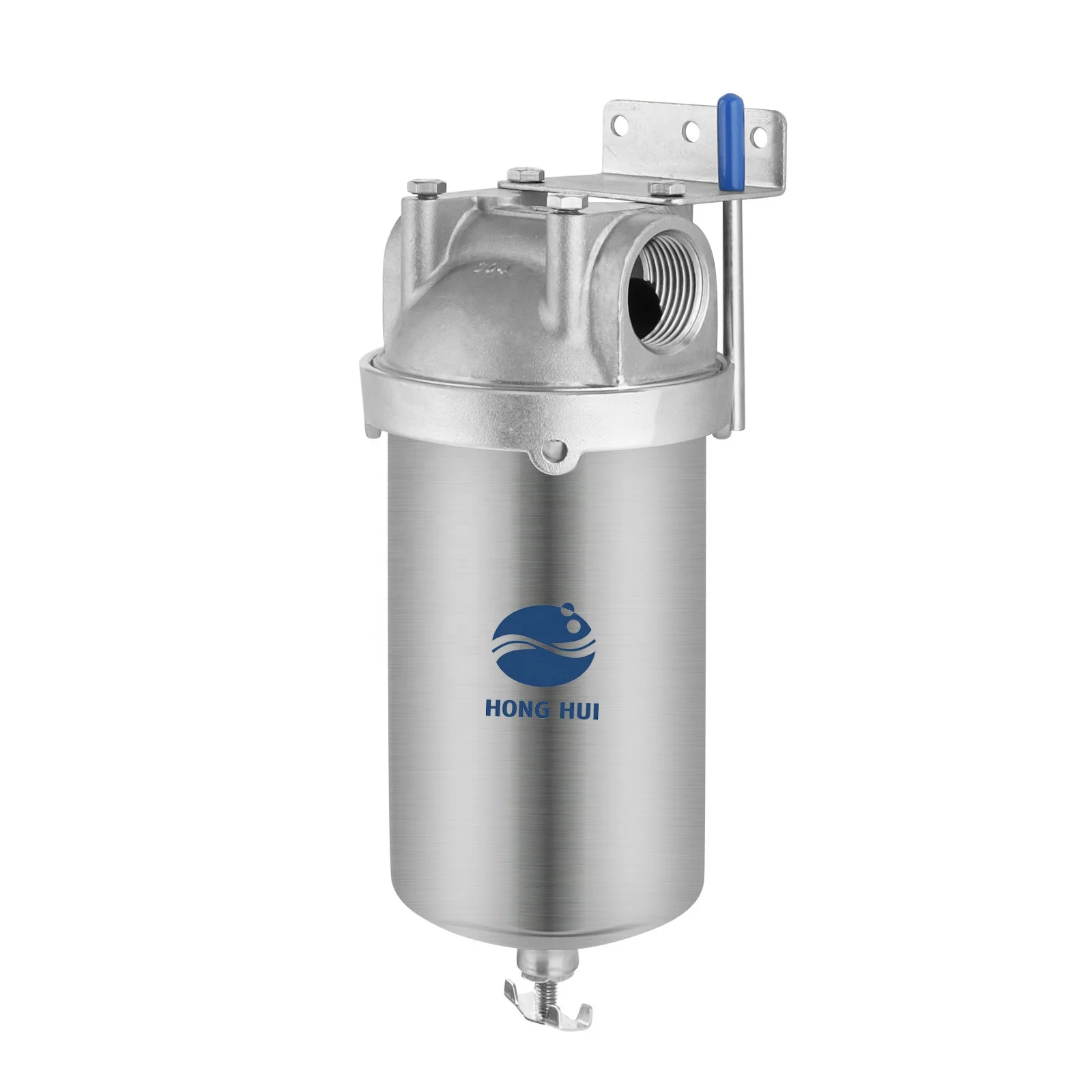 HONG HUI HMS-5A NSF Stainless Steel 304 Filter Housing 5 Inch Filter Housing Corrosion Resistant Water Filter Housing