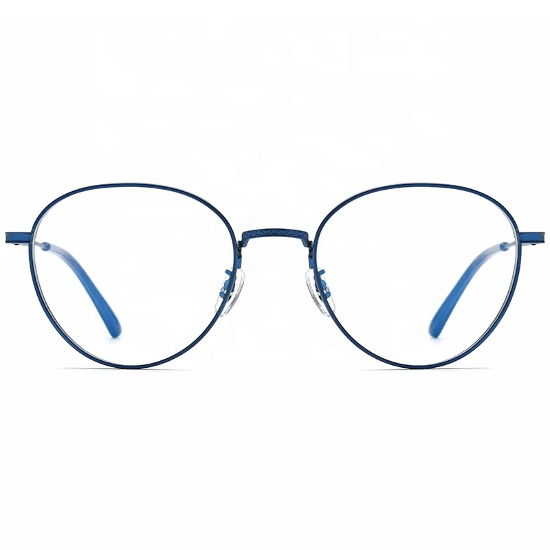 Titanium Glasses Frame Men Vintage Round Myopia Optical Prescription Eyeglasses Women 2023 New Retro Eyewear