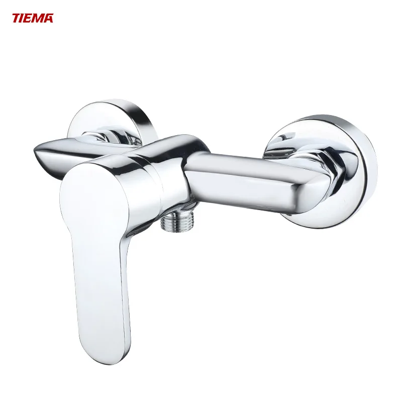 TIEMA High Quality 35mm Ceramic Chrome Contemporary Brass Bath & Shower Head With Faucets