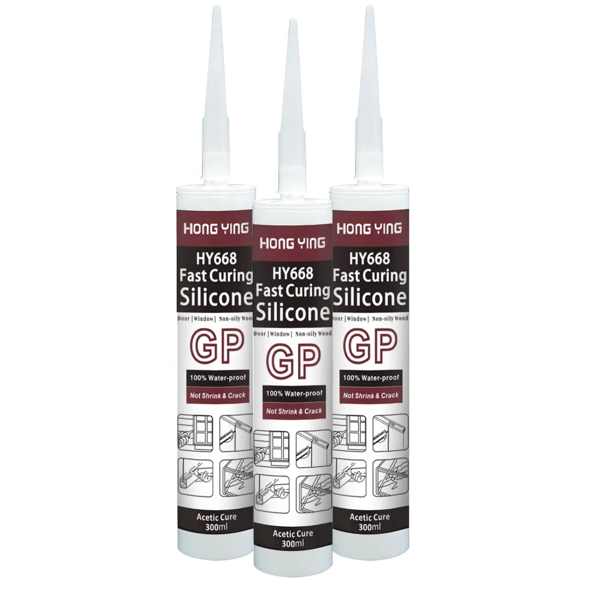 Glass Aluminum Window Gel White Adhesive Structural Silicone Sealant For Windows