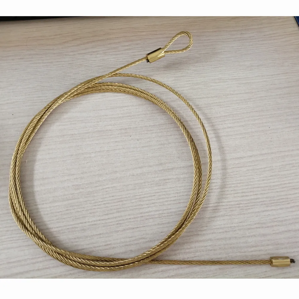 Copper plated Garage Door Cable Assembly for 7 feet High Torsion Spring