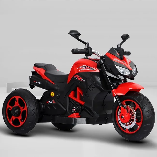 2023 Hot sale ride on car mini electric motorcycle for kids red motorcycle bike model remote kids toy