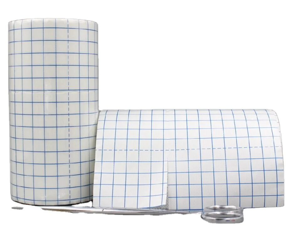 Bulk sale Non-Woven Cover Stretch Tape  Bandages Breathable adhesive Wrap Bandages fixing tape jumbo Roll factory