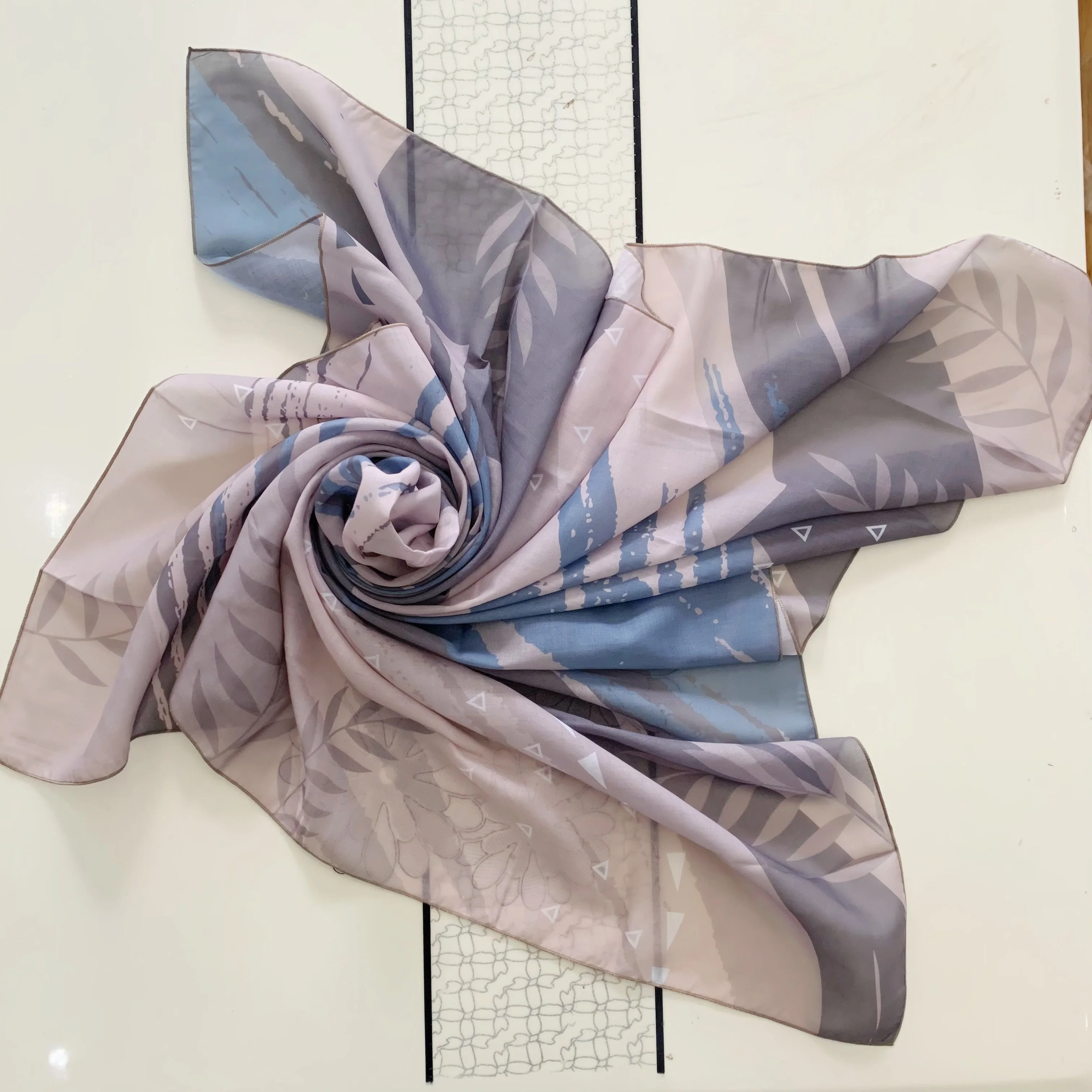 high quality digital printing square shawl hijab cotton voile 2022 tudung bawal bidang 60 leopard