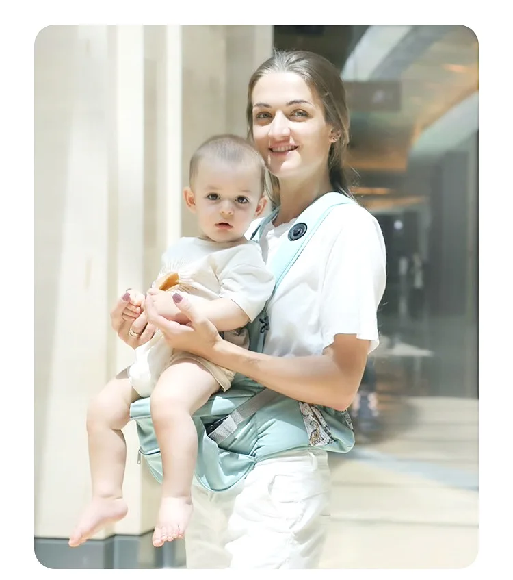 Baby waist stool lightweight four-season sitting stool baby carrier multi-functional front and back cuddling carrier for outings