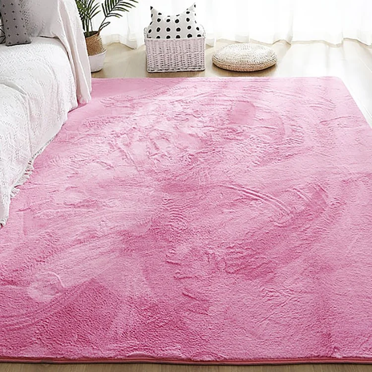 Щелкните теплый белый ковер для кровати милый Декор для детской комнаты Ультра мягкий ворсистый круглый ковер для детской комнаты