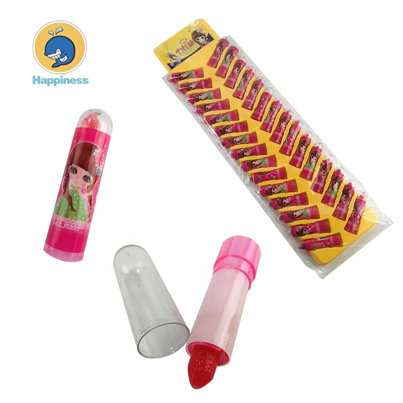 Cute little girl lipstick sugar edible lipstick candy