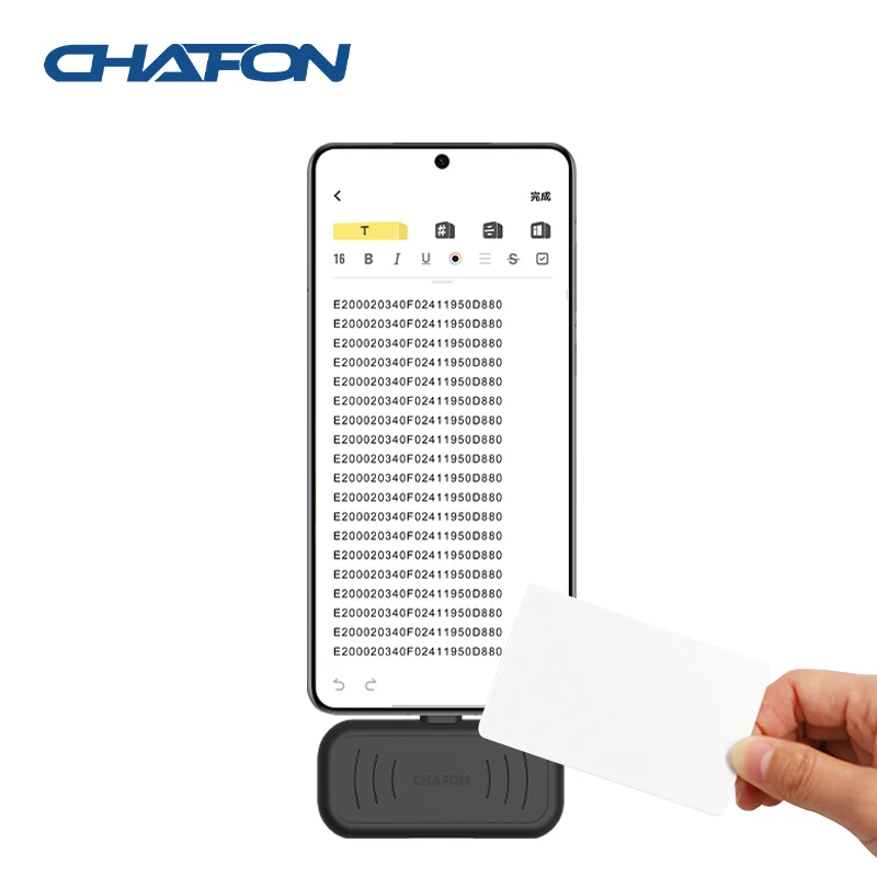 CHAFON H101 UHF rfid portable type-c port reader HID keyboard emulation 0~15cm reading distance for retail inventory