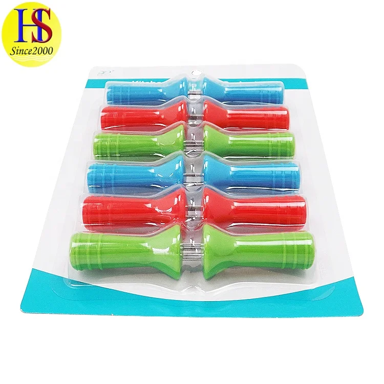 Set of 12 Eco-Friendly Stainless Steel Kitchen Tools BBQ Grill Skewers Corn Cob Holders for Outdoor Food Preparation