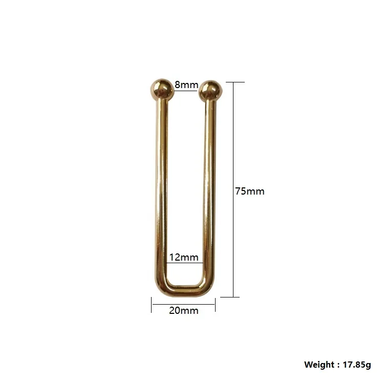 Lemon Gold Bikini Connector U Shape Swimwear Metal Accessories For Swimwear