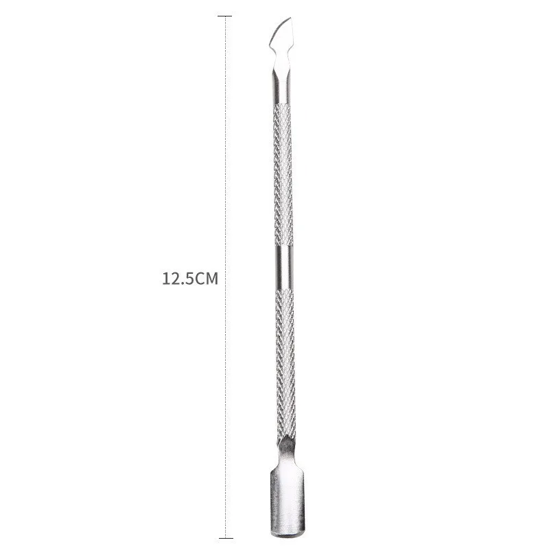 Stainless Steel Double Sided Ingrown Toenail File and Lifter Cuticle Pusher under Nail Cleaner Tools for Dead Skin Removal