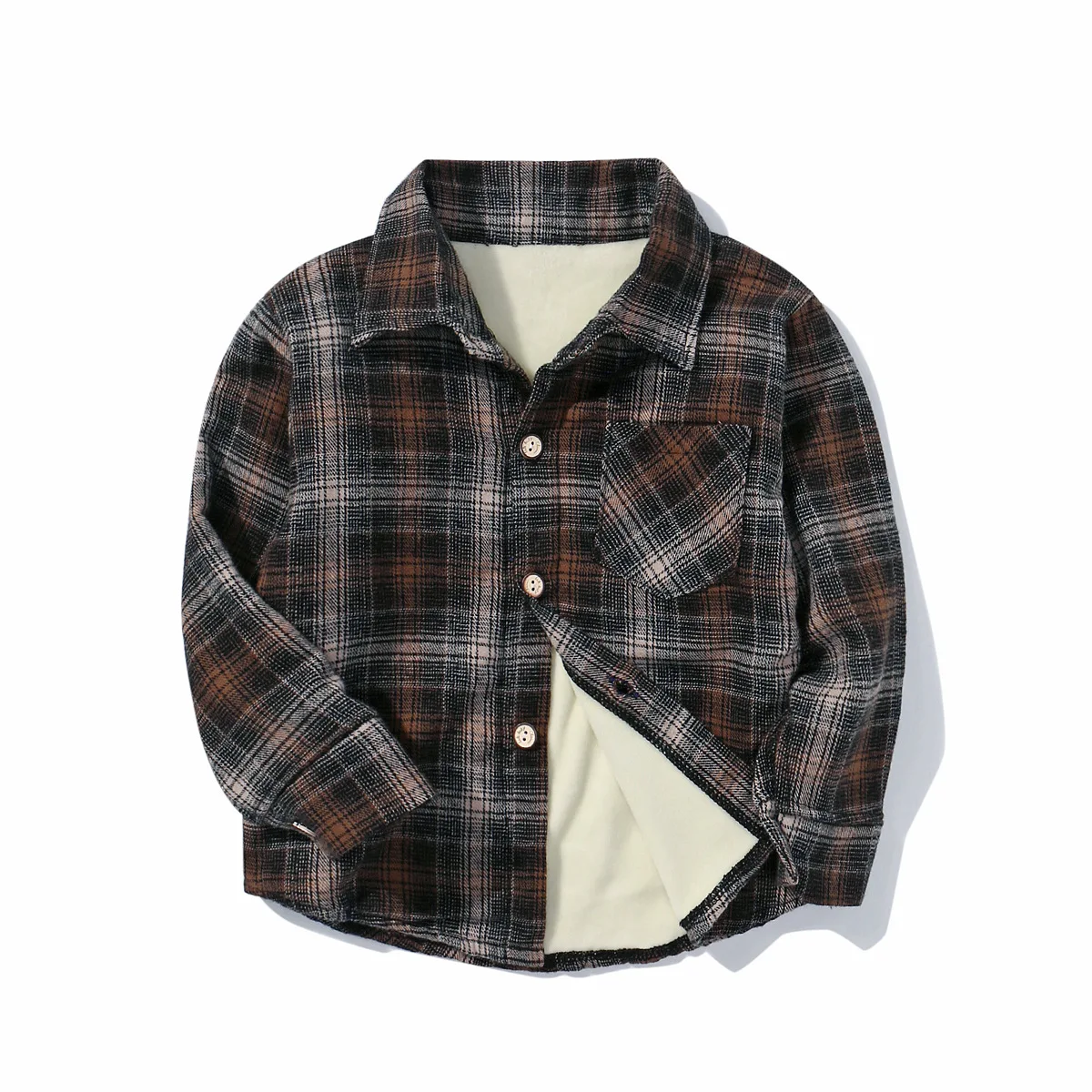 Детские рубашки для мальчиков, осенняя одежда, детские клетчатые рубашки для мальчиков среднего и маленького возраста