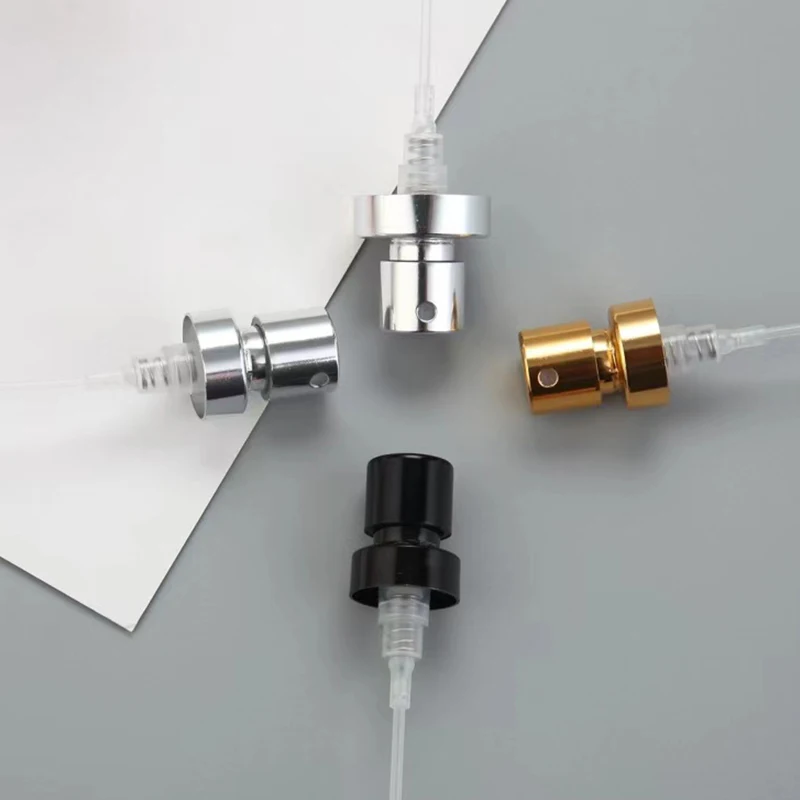Hot Wholesale Alumina Bayonet Perfume Spray Pump 13MM 15MM 20MM Metal Golden Silver Fine Mist Sprayer For Glass Perfume Bottles