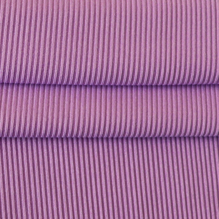 Polyester 96% Spandex 4% Stretch Rib Recycled Fabric 4 Way Stretch Width 63' Weight 240 G Yummy Rib Fabric for Dress